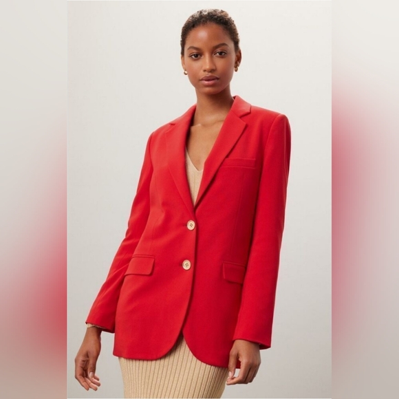 MK Michael Kors Red Women's Blazer NWT sz L - Picture 3 of 10